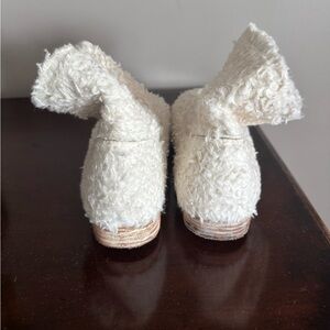 Cozy White Fuzzy Booties